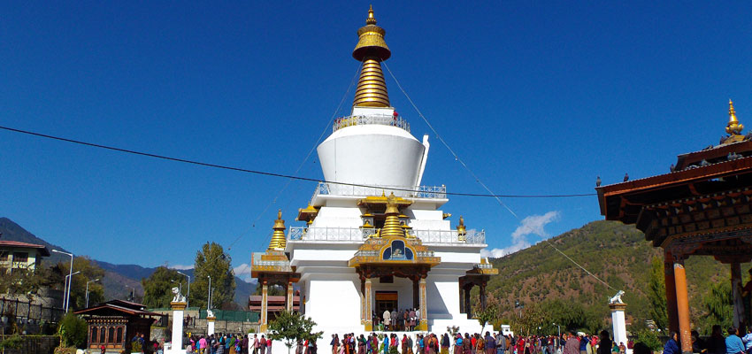 Memorial Chorten Thimphu, Western Bhutan Tour