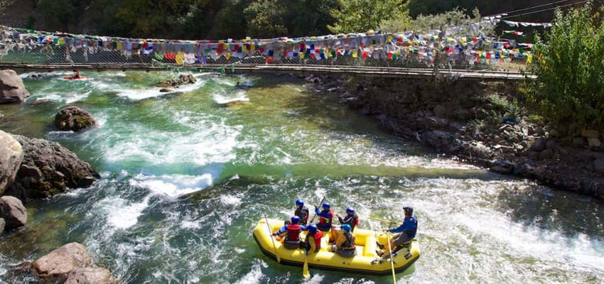 Water Rafting in Bhutan