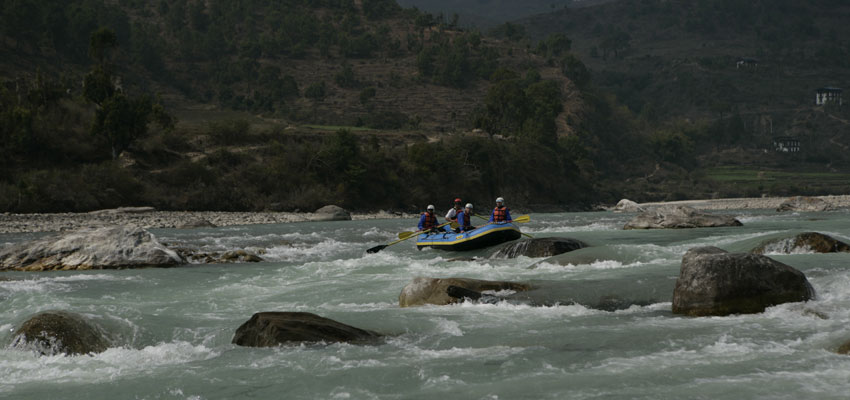 Rafting in Bhutan